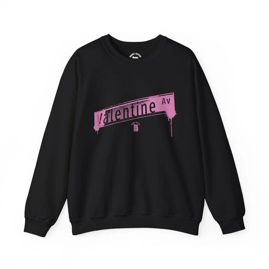 Valentine Ave Pink Drip Crewneck Sweatshirt