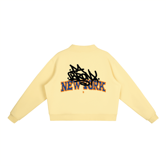 Bronx Basketball 2026 Playoff Edition Women's Essential Fleece Mock-Neck Crew Sweatshirt