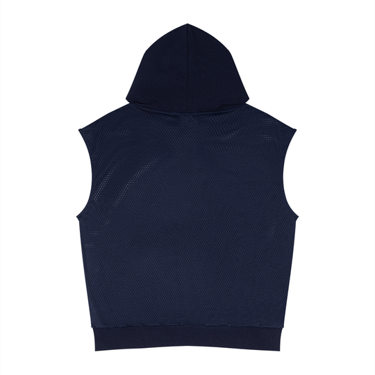 Bronx Summer Panel Mesh Sleeveless Hoodie by Bronx Native — Summer Collection product image