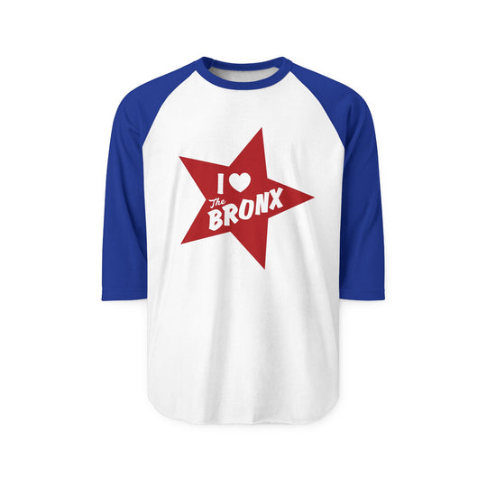 I Love the Bronx, Unisex Three-Quarter Sleeve Raglan Shirt