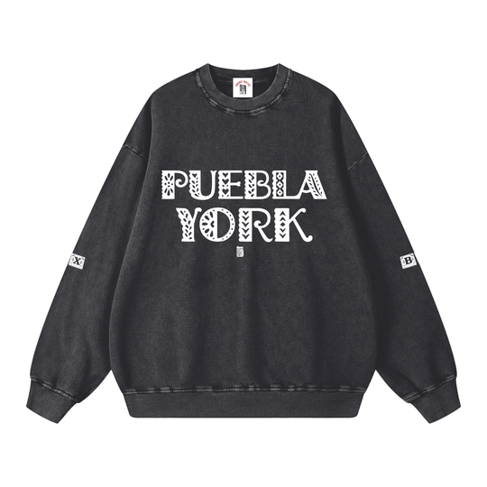 Puebla York Snow Washed Oversized Sweatshirt