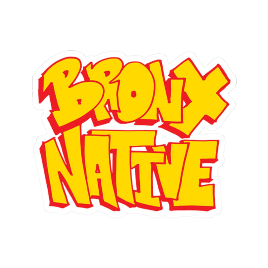 Bronx Native Bubble Text Sticker
