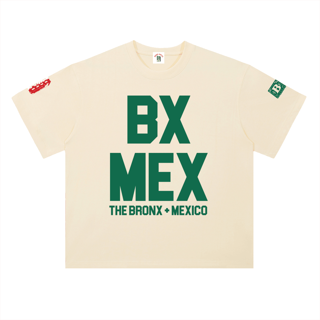 BX Mex Heavyweight Drop Shoulder Cotton T-Shirt by Bronx Native