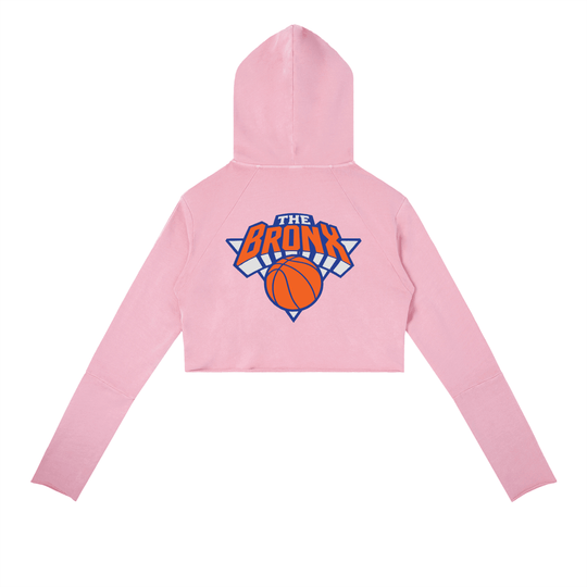 Bronx Basketball 2026 Playoff Edition Women's Vintage Washed Raw Edge Hoodie by Bronx Native