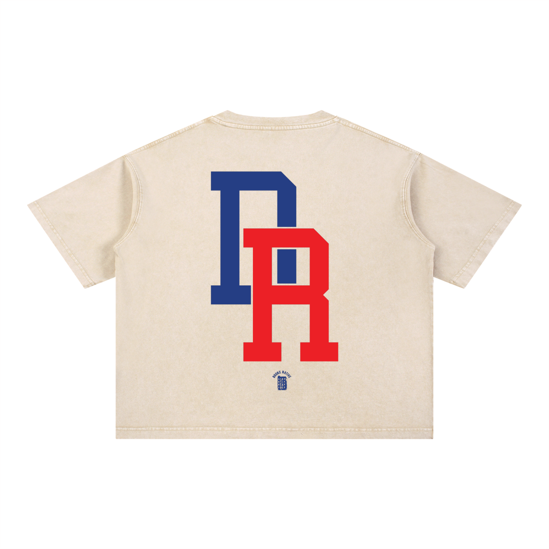 Uptown Dominican Mineral Wash Boxy Cotton T-Shirt