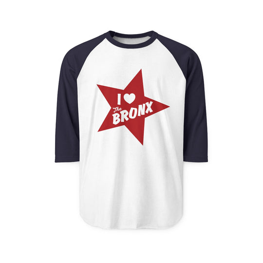 I Love the Bronx, Unisex Three-Quarter Sleeve Raglan Shirt
