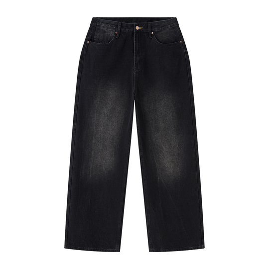 Men's Vintage Wash Wide Leg Jeans
