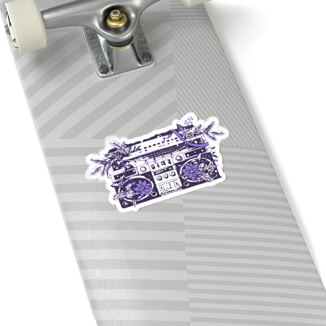 Boom Box Holidays (Purple) Sticker