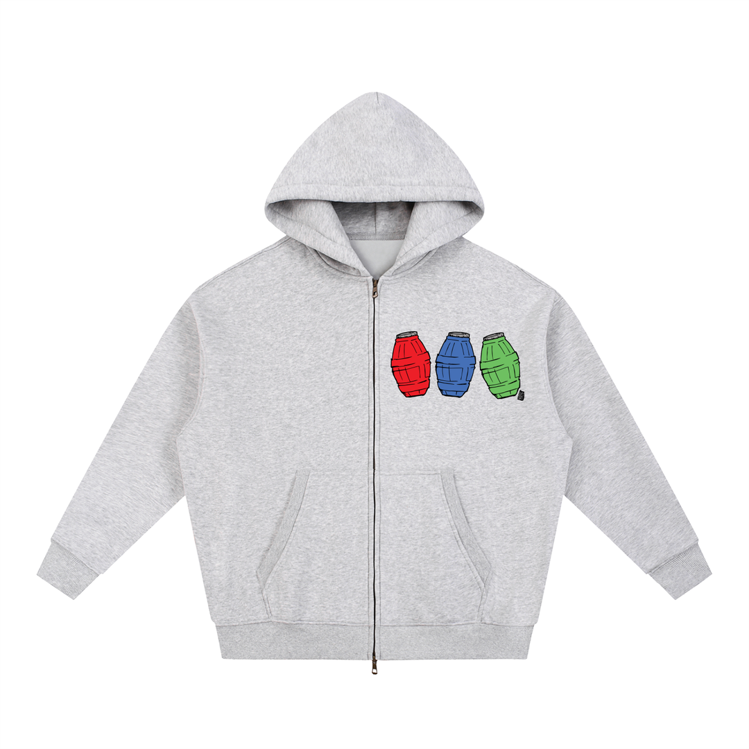 Quarter Ice Essential Oversized Fleece Boxy Hoodie