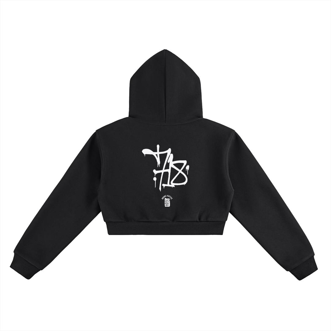 BX x BK 30th Anniversary Cropped Hoodie by Bronx Native — BX x BK 30th Anniversary Stadium Series product image