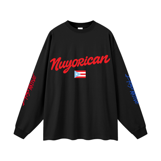 Nuyorican PR Edition Oversized Unisex Long Sleeve T-Shirt by Bronx Native