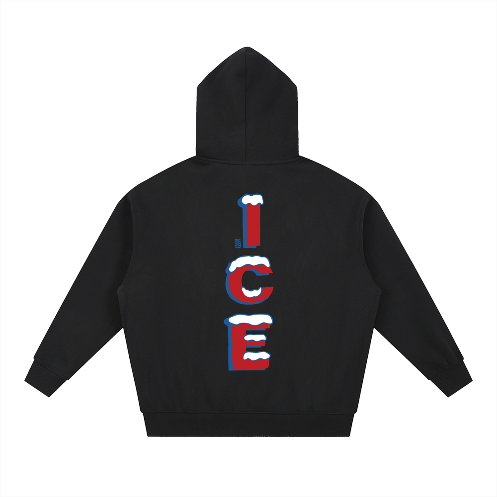 Quarter Ice Essential Oversized Fleece Boxy Hoodie