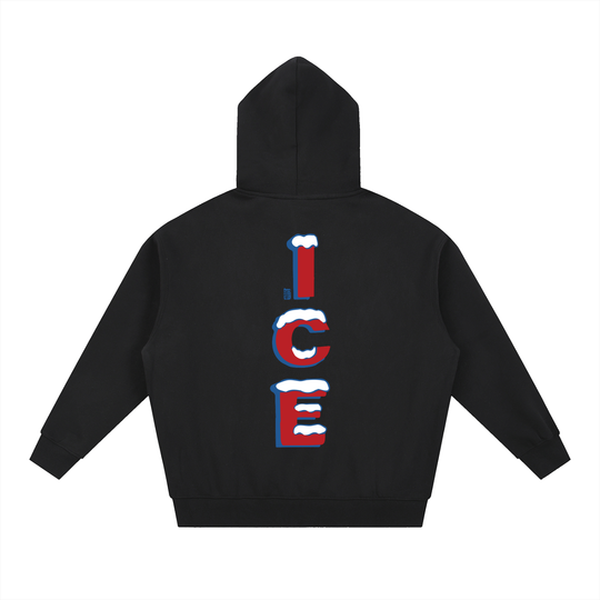 Quarter Ice Essential Oversized Fleece Boxy Hoodie