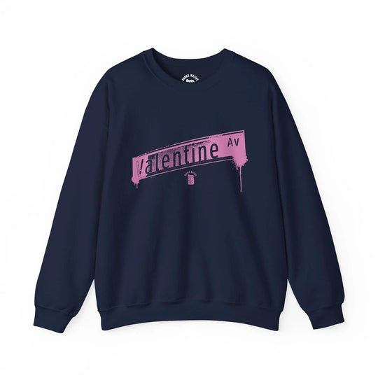 Valentine Ave Pink Drip Crewneck Sweatshirt