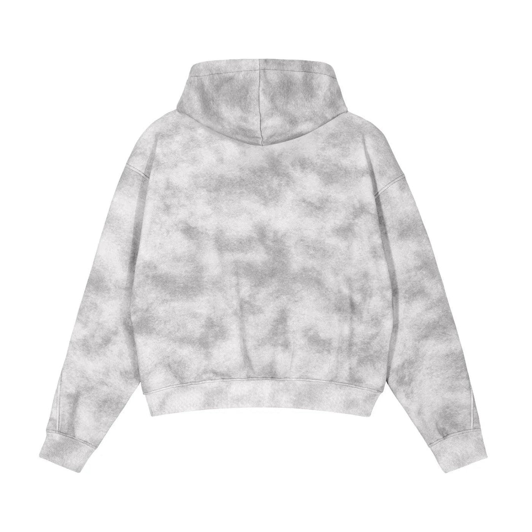 Poder del Pueblo Dirty Washed Zip-Up Fleece Hoodie