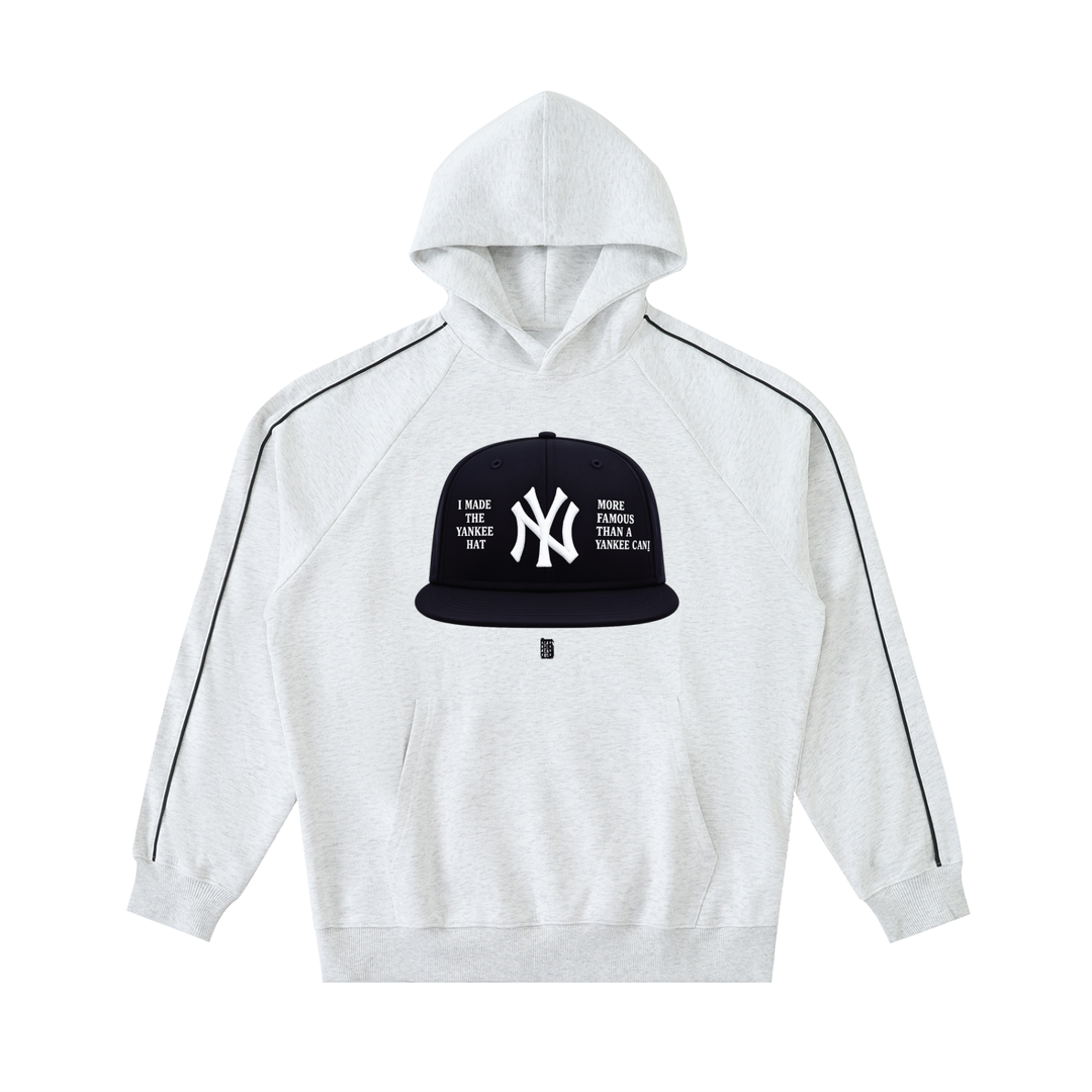 Contrast Piping Raglan Hoodie