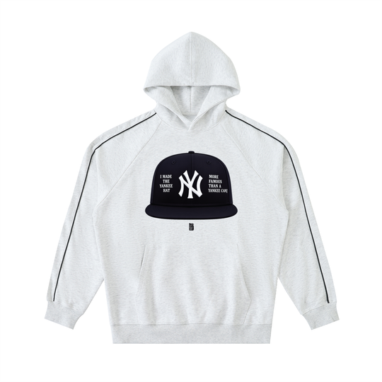 Contrast Piping Raglan Hoodie