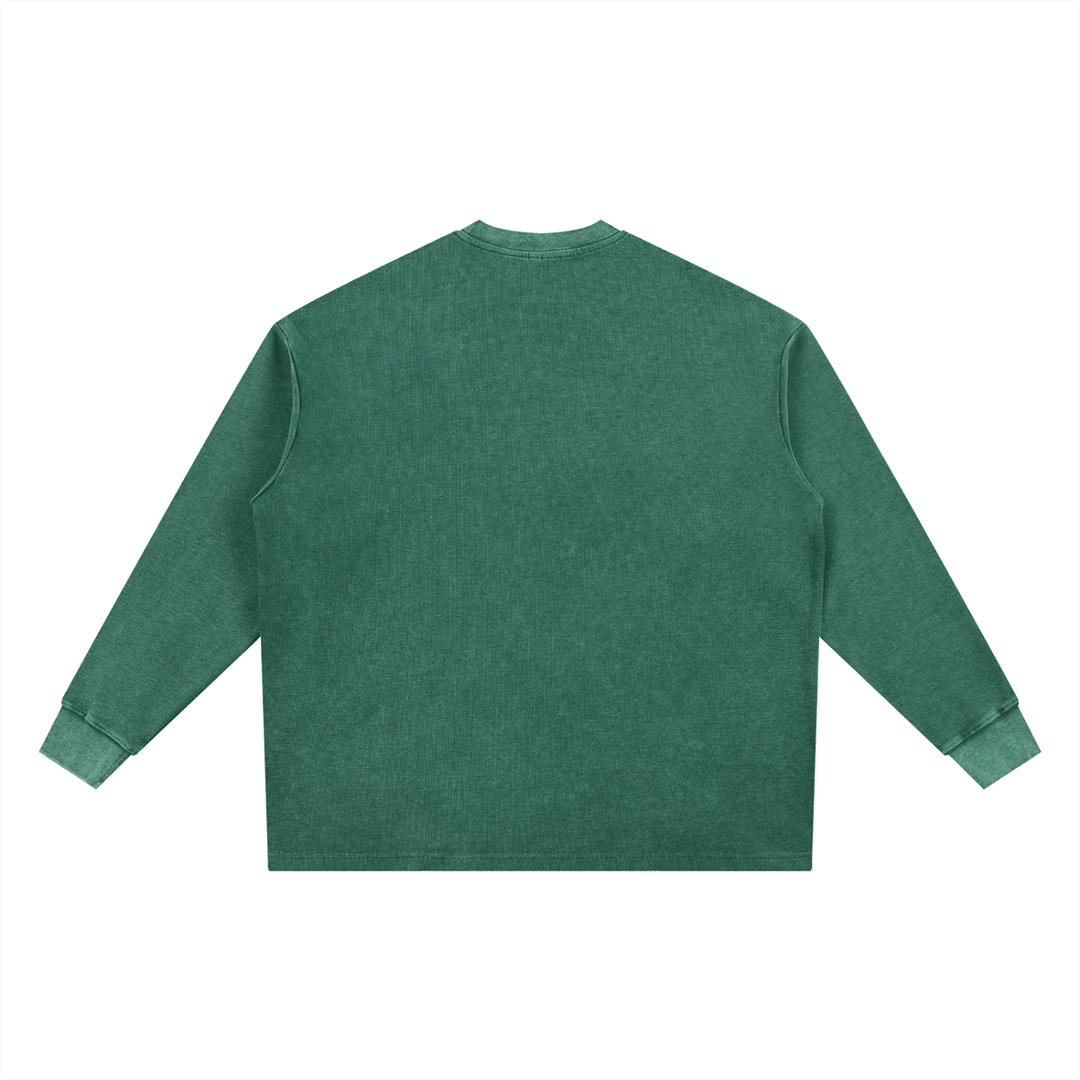 BRONX Mineral Wash Waffle Oversized T-Shirt by Bronx Native for New York summer