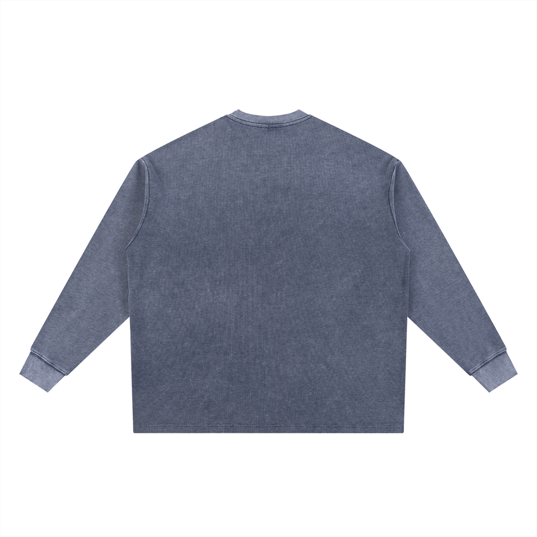 BRONX Mineral Wash Waffle Oversized T-Shirt by Bronx Native for New York summer