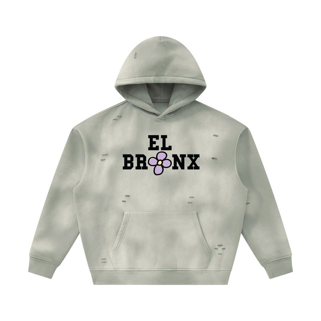 Bronx Summer Light Gray Sunfade Fleece Hoodie by Bronx Native — Summer Collection product image