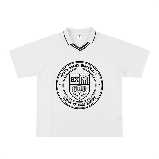 SBU Crest Striped V-Neck Soccer Jersey