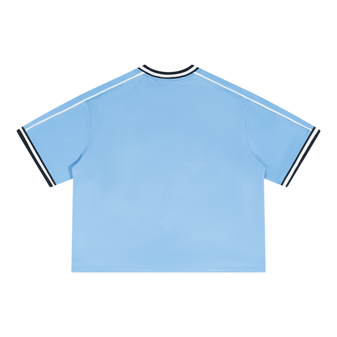Bronx Summer Black/Red V-Neck Soccer Jersey by Bronx Native — Summer Collection product image