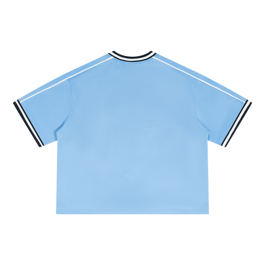 Bronx Summer Black/Red V-Neck Soccer Jersey by Bronx Native — Summer Collection product image