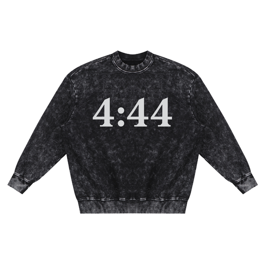 JX x BX Takeover Allow Me to Reintroduce Myself Snow Washed Hand-Frayed Sweatshirt