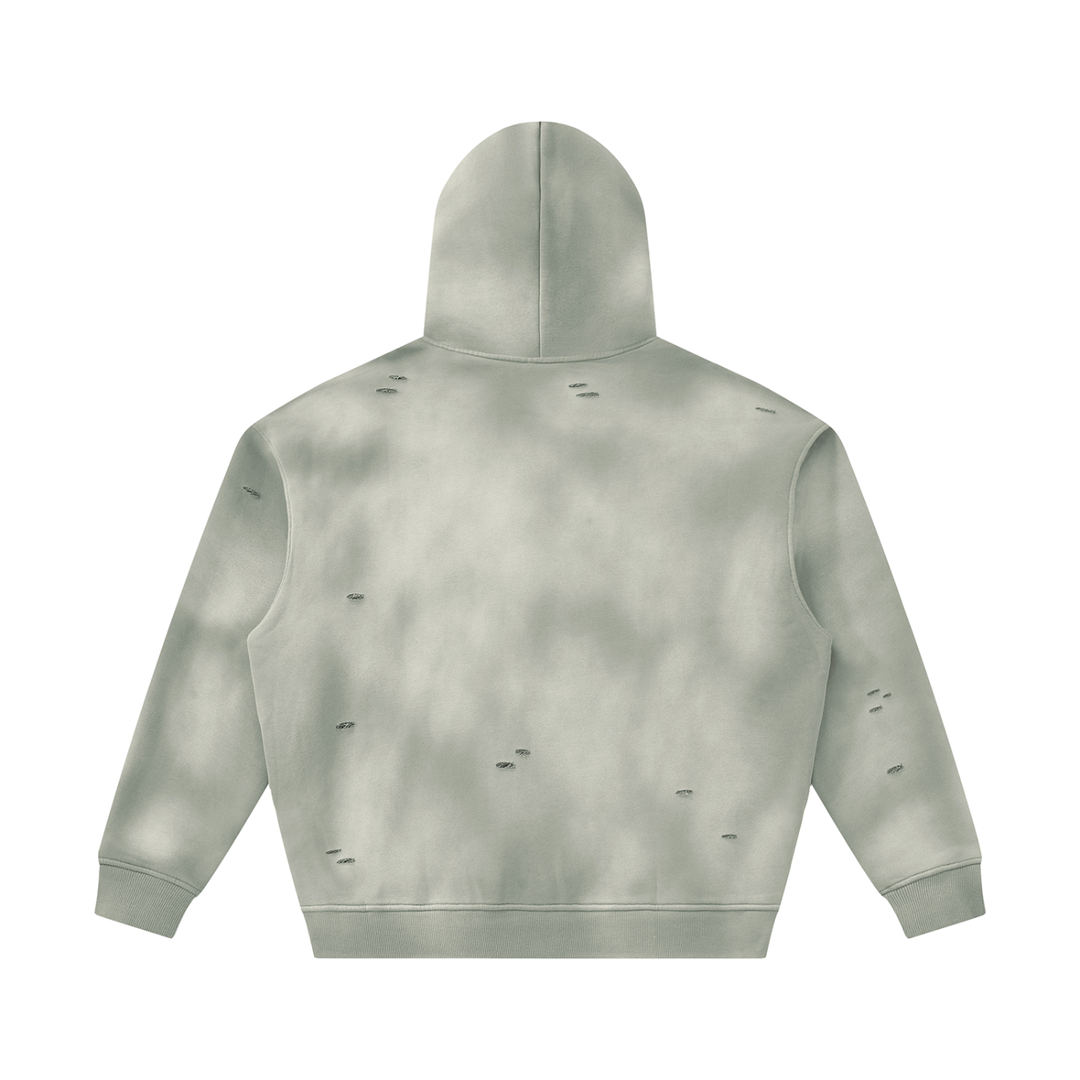 Bronx Summer Light Gray Sunfade Fleece Hoodie by Bronx Native — Summer Collection product image