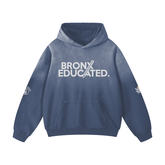 Bronx Educated Heavyweight Sunfade Oversized Hoodie