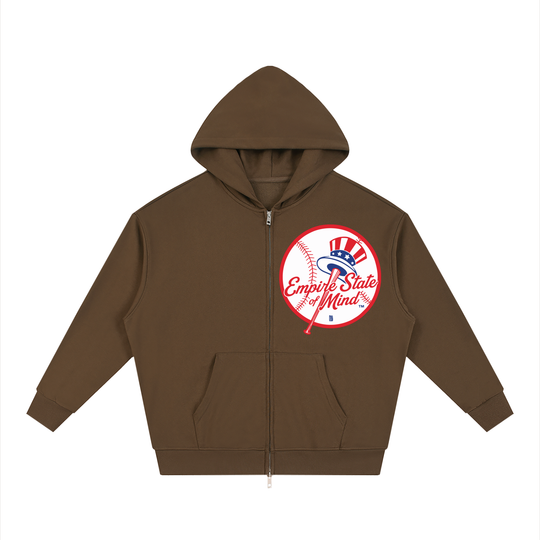 BX x BK 30th Anniversary Loose Full-Zip Hoodie by Bronx Native — BX x BK 30th Anniversary Stadium Series product image