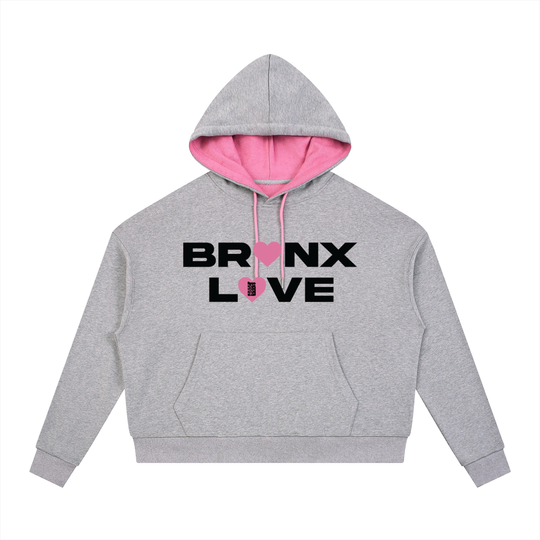 Bronx L🩷VE Contrast Drawstring Hoodie
