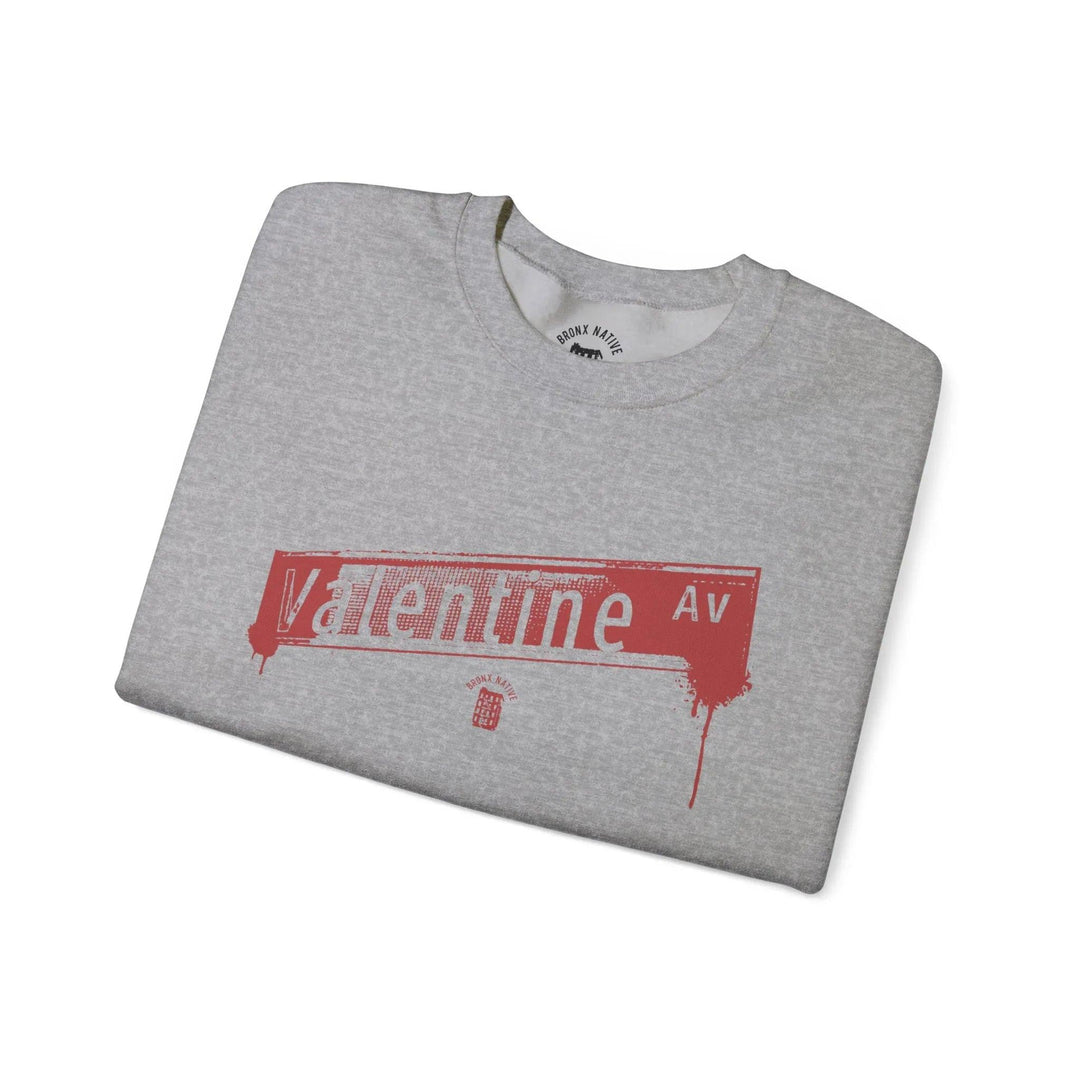 Valentine Ave Crewneck Sweatshirt — retro Bronx street sign crewneck sweatshirt — image 12