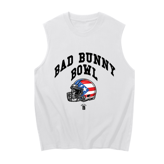 Bad Bunny Bowl Men's Sleeveless Cotton Tank Top