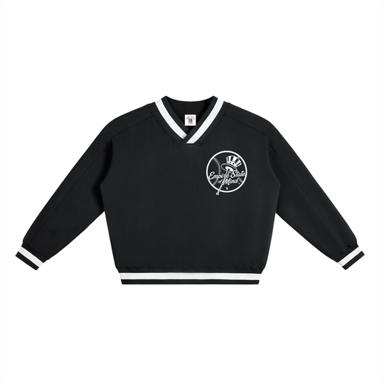 BX x BK 30th Anniversary V-Neck Boxy Sweatshirt by Bronx Native — BX x BK 30th Anniversary Stadium Series product image