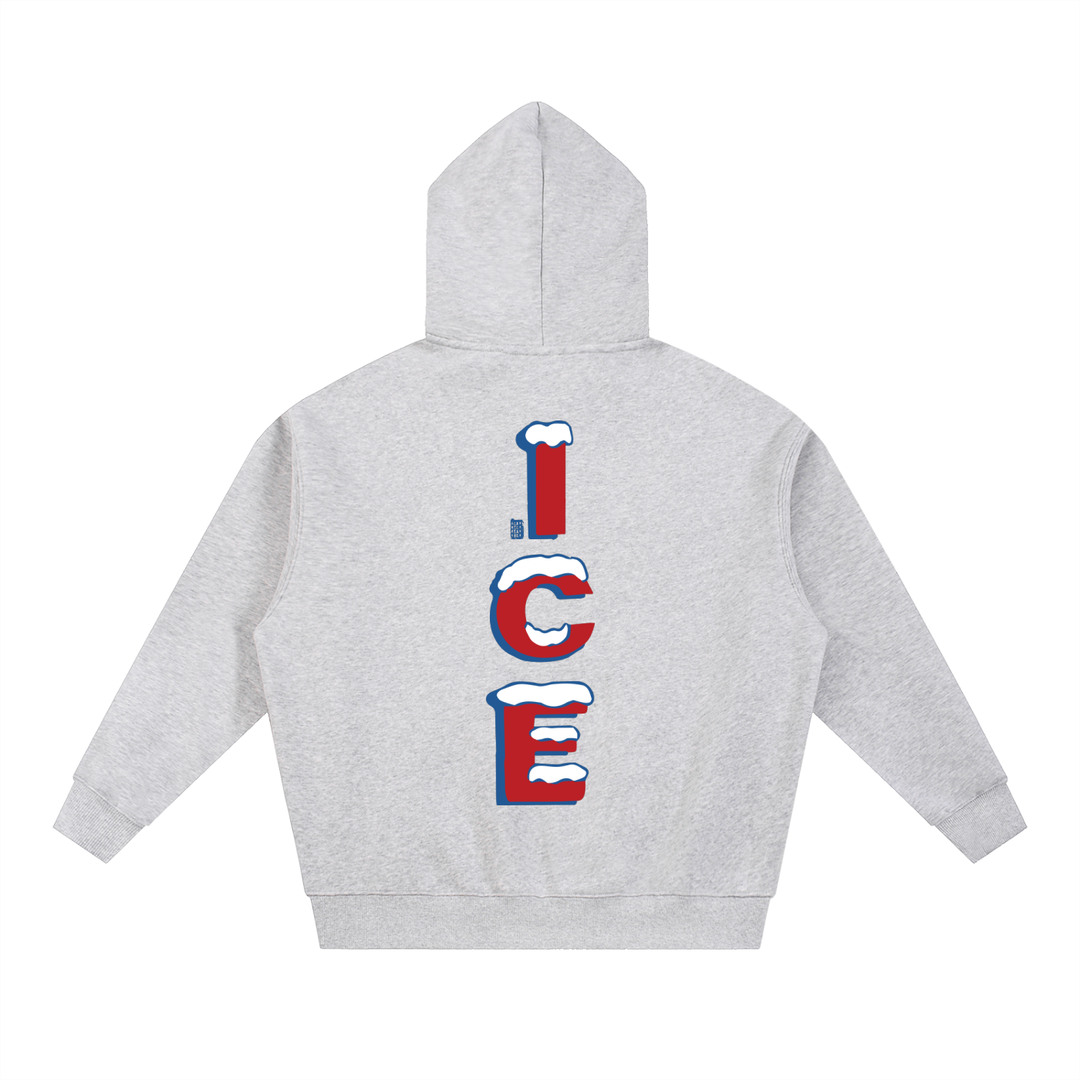 Quarter Ice Essential Oversized Fleece Boxy Hoodie