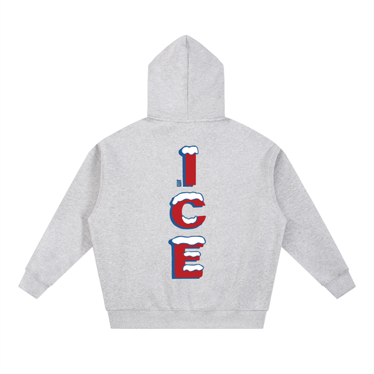 Quarter Ice Essential Oversized Fleece Boxy Hoodie