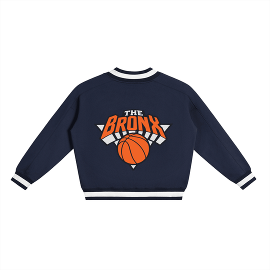 BXN Basketball 2026 Playoff Edition V-Neck Contrast Collar Boxy Sweatshirt by Bronx Native