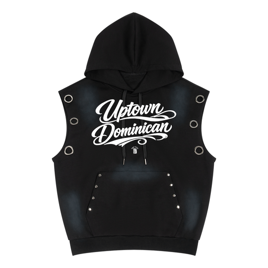 Uptown Dominican Unisex Vintage Wash Sun Fade Sleeveless Hoodie