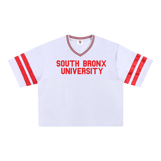 South Bronx University Taped Mesh Boxy Football Jersey