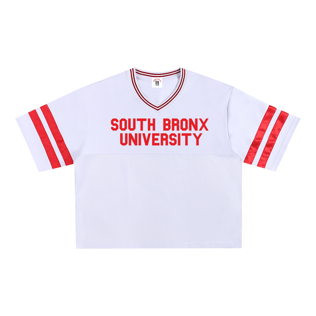 South Bronx University Taped Mesh Boxy Football Jersey – Bronx