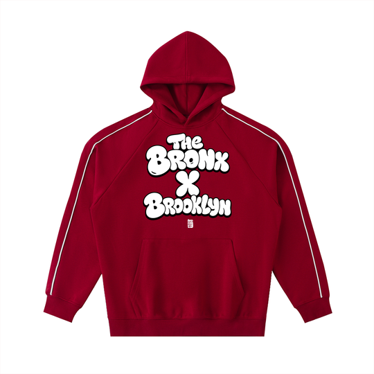 The Bronx x Brooklyn Lim. Edition JX x BX Bubble Takeover Contrast Piping Raglan Hoodie