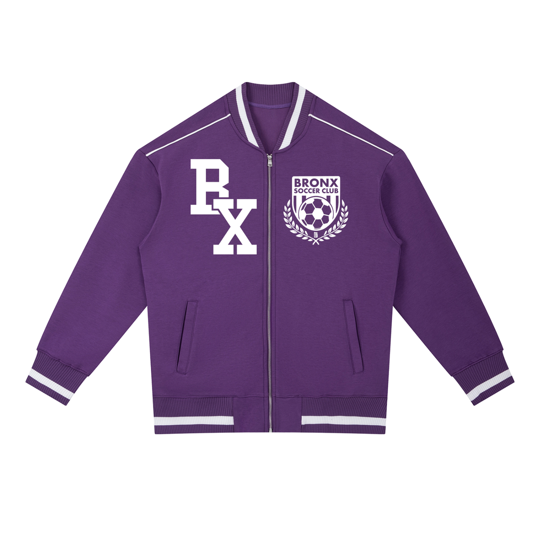 Bronx Soccer Club Contrast Piping Zip Bomber Jacket product image 7 of 10 by Bronx Native