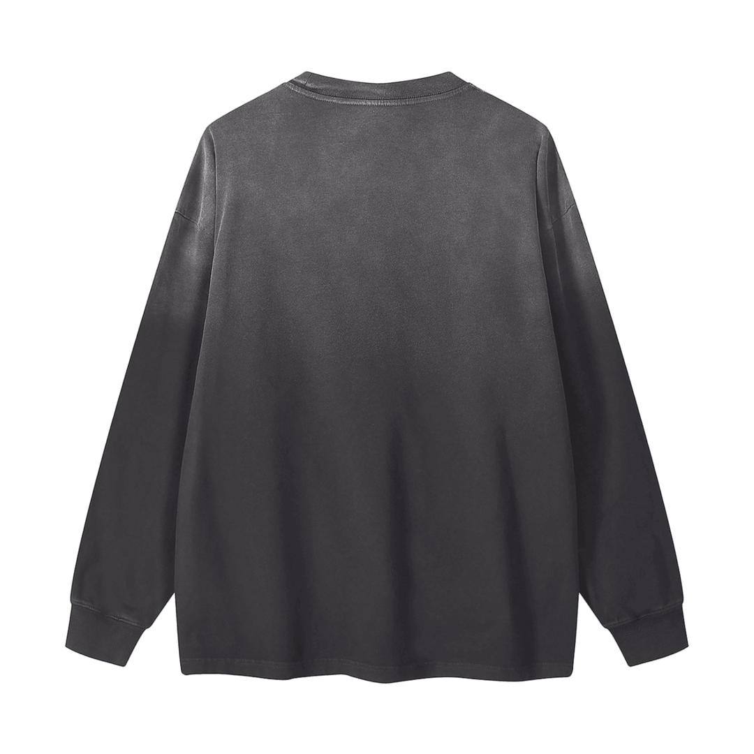 El Malo Del Bronx Gradient Washed Long Sleeve T-Shirt by Bronx Native for New York summer