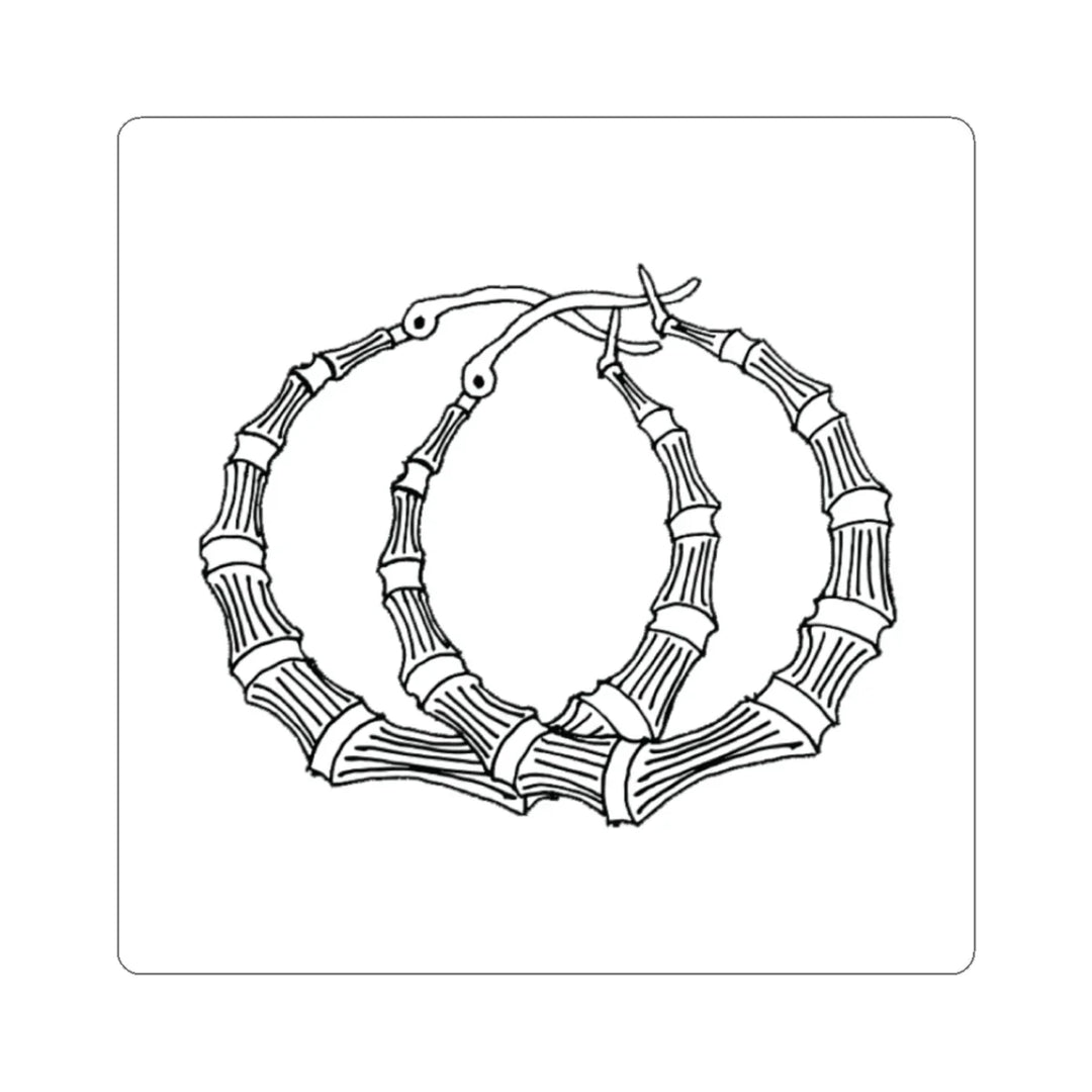 Starter Pack - Pantallas Bamboo Hoop Earrings Sticker