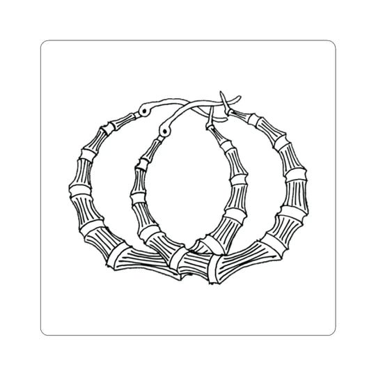 Starter Pack - Pantallas Bamboo Hoop Earrings Sticker