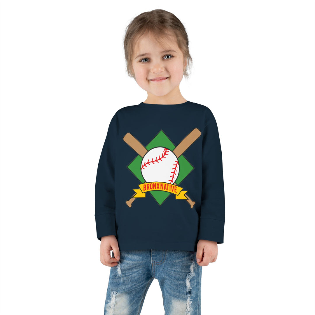 Bronx Native Baseball Toddler Long Sleeve Tee