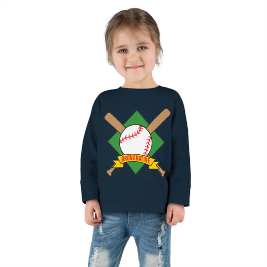 Bronx Native Baseball Toddler Long Sleeve Tee