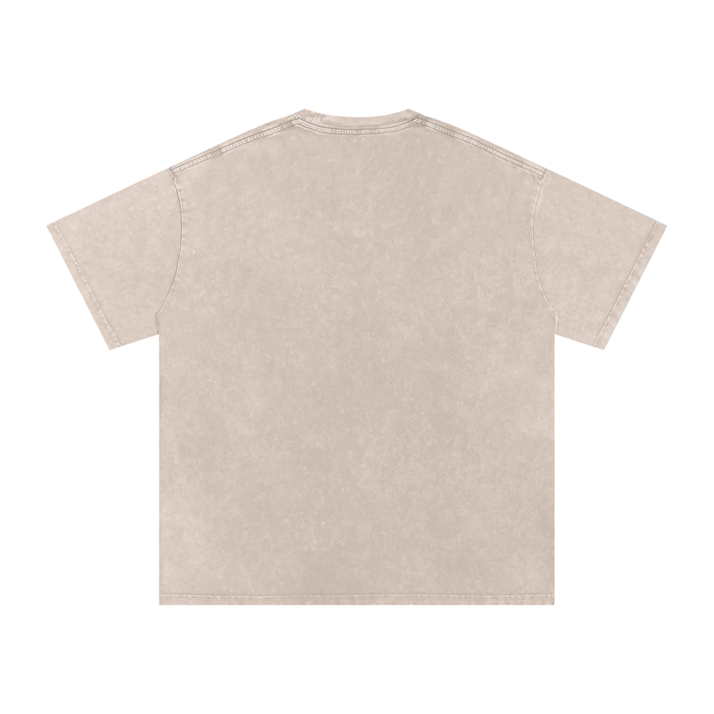 The Bronx Pidgeon Snow Washed Oversized Cotton T-Shirt
