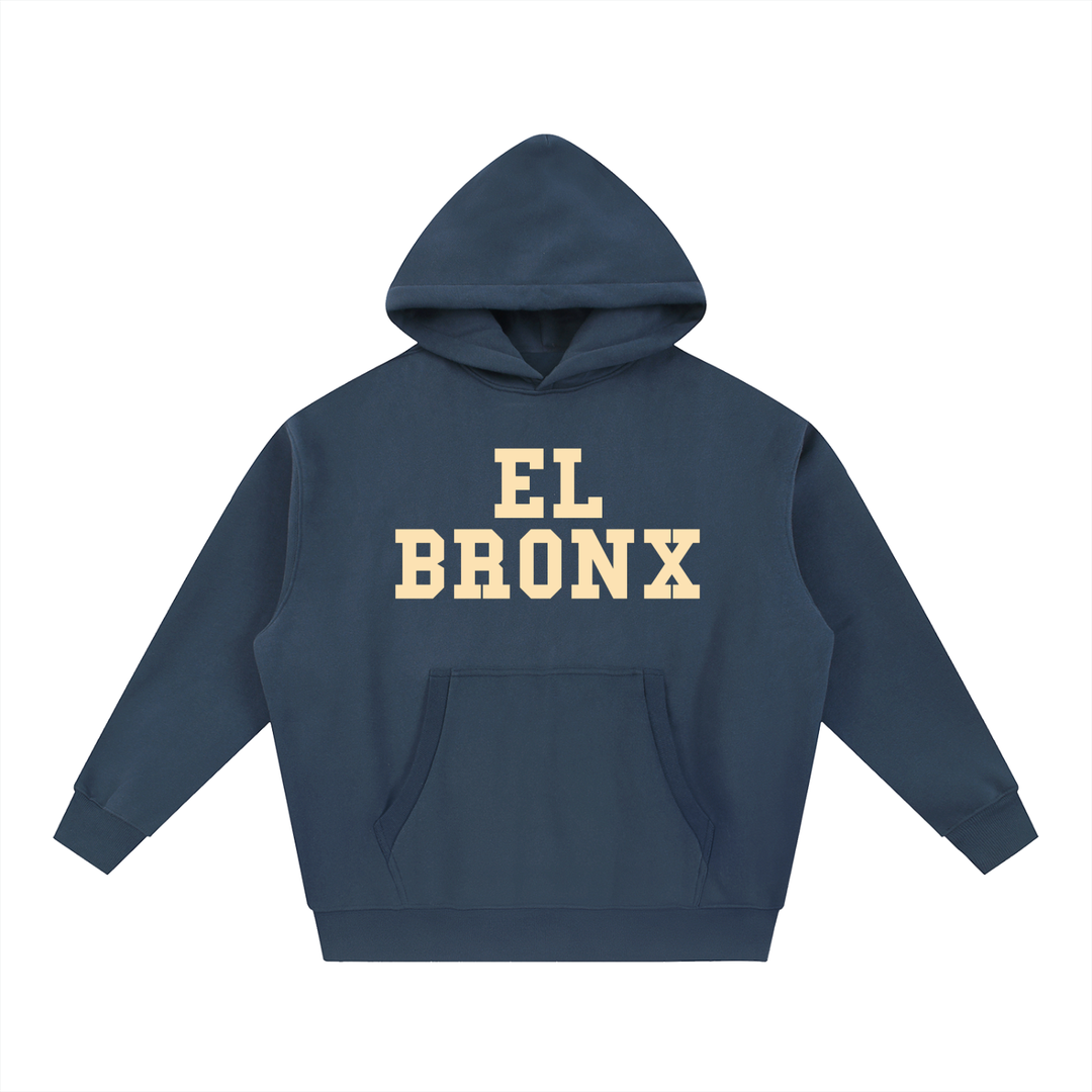 EL BRONX Essential Oversized Boxy Fit Fleece Hoodie